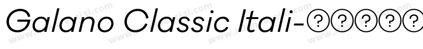 Galano Classic Itali字体转换
